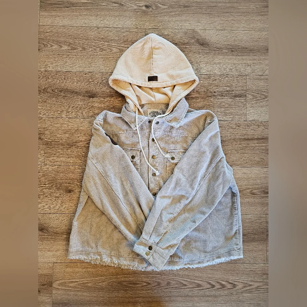 Casual Corduroy Jacket By Alaska Chicks, Size 2XL
